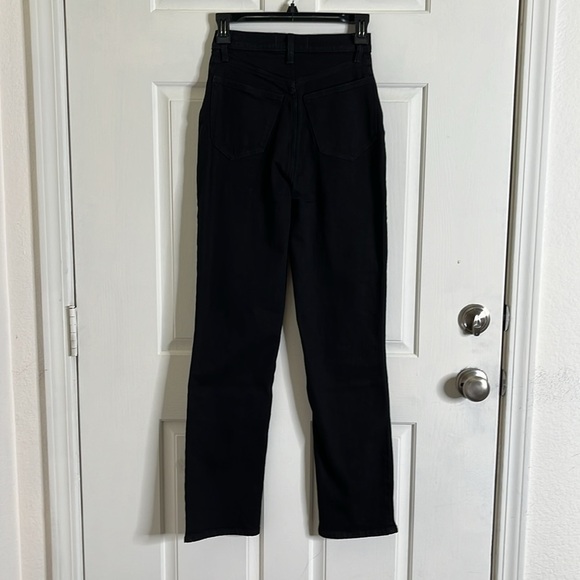 Abercrombie & Fitch The 90's Straight Curve Love Jeans Women's 24 Black - Picture 8 of 15